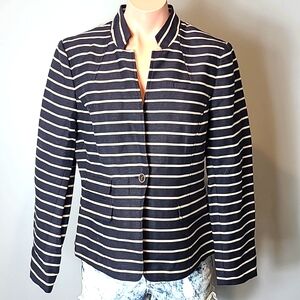 Banana Republic Mandarin linen Blazer Womens 12P